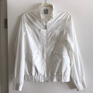 White nike windbreaker